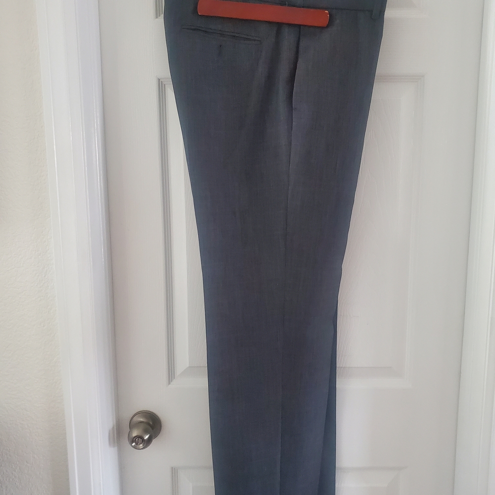 Van Heusen Charcoal Flat Front Dress Pants